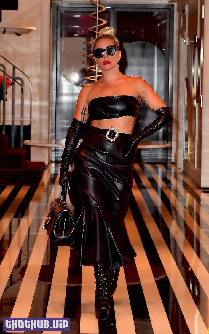 Lady Gaga Sexy in Leather