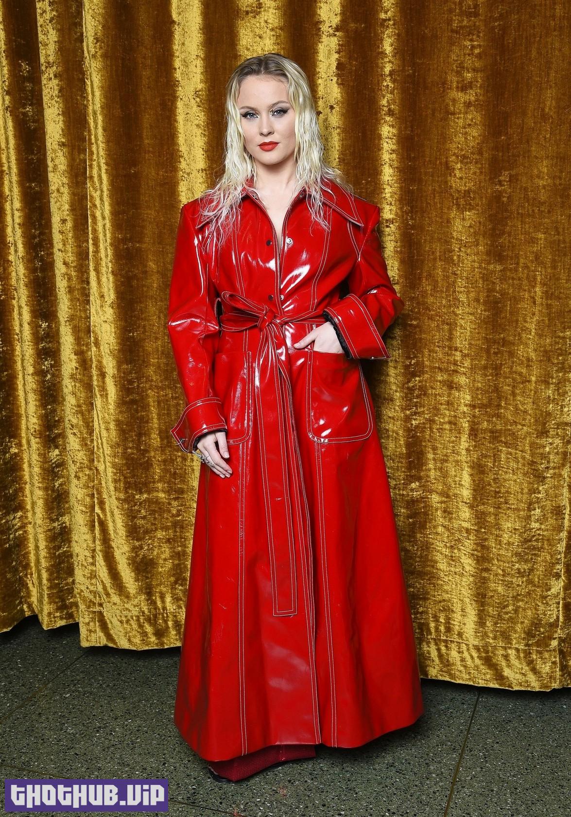 Zara Larsson In Red Latex