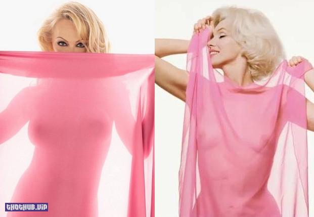 Pamela Anderson Cosplay Marilyn Monroe