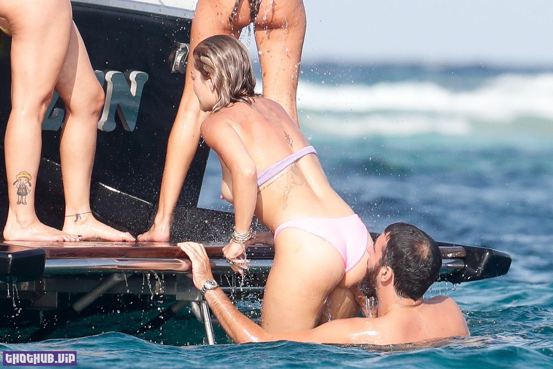 1697602595 924 Rita Ora Nude Boobs On A Yacht With Romain Gavras