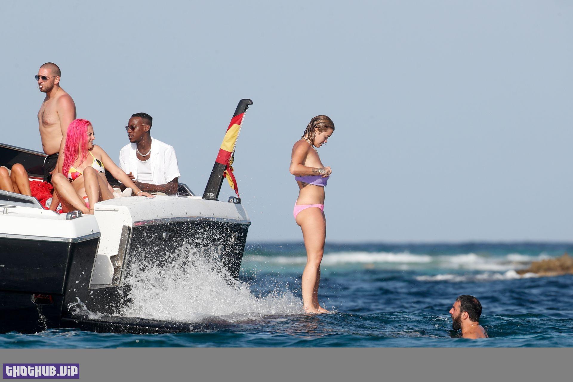 1697602605 92 Rita Ora Nude Boobs On A Yacht With Romain Gavras