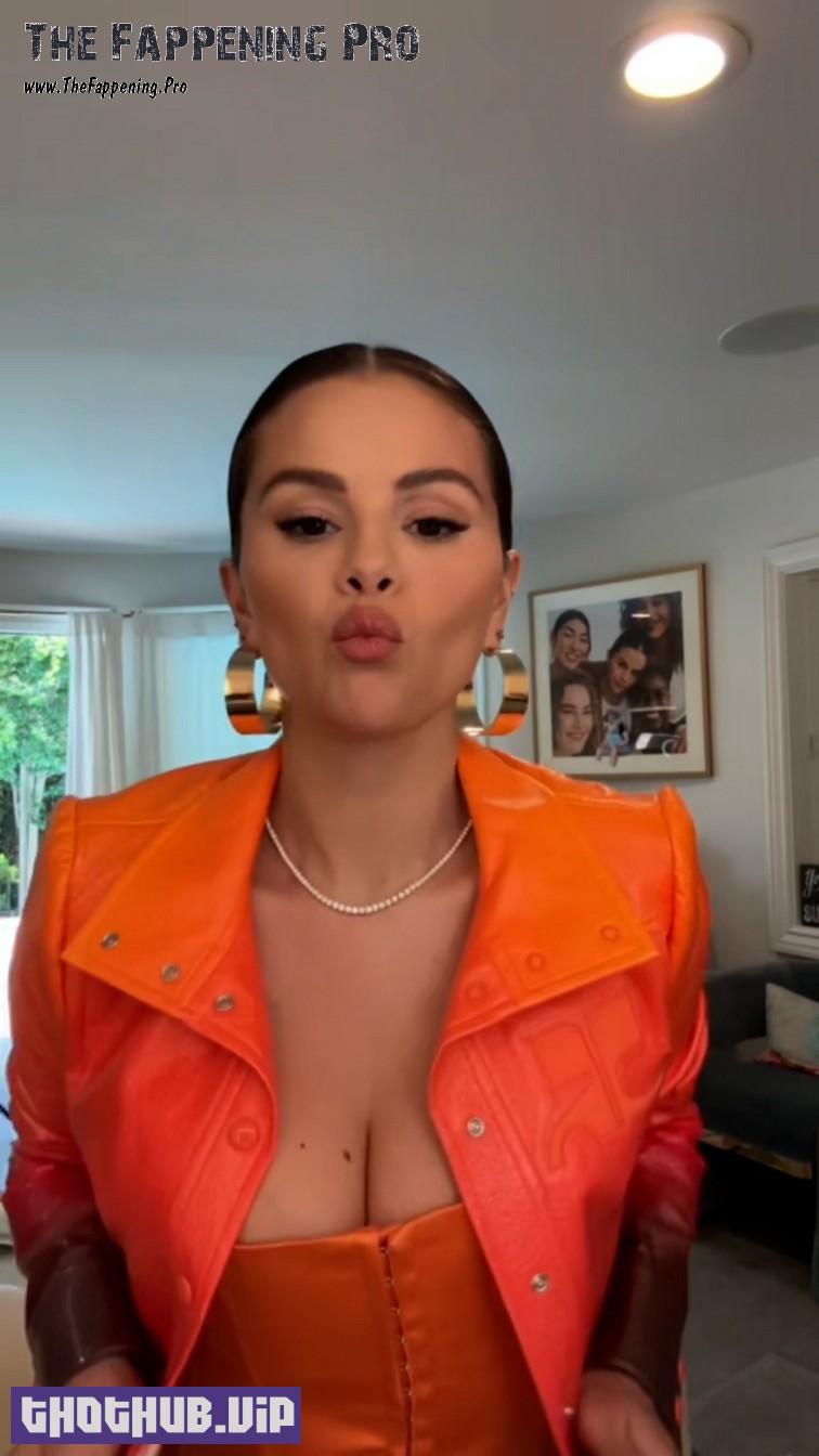 1699287568 472 Selena Gomez Big Tits In Orange Dress 9 Photos And