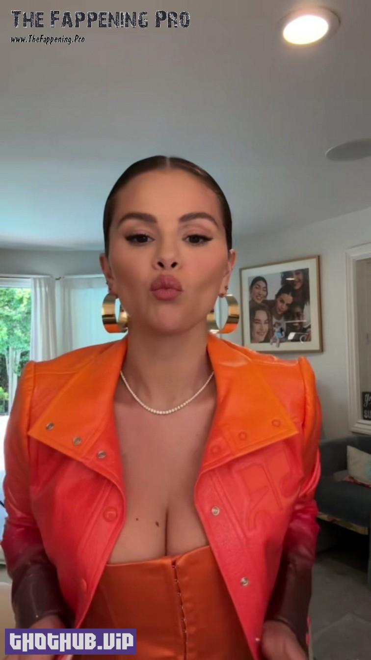 1699287599 924 Selena Gomez Big Tits In Orange Dress 9 Photos And