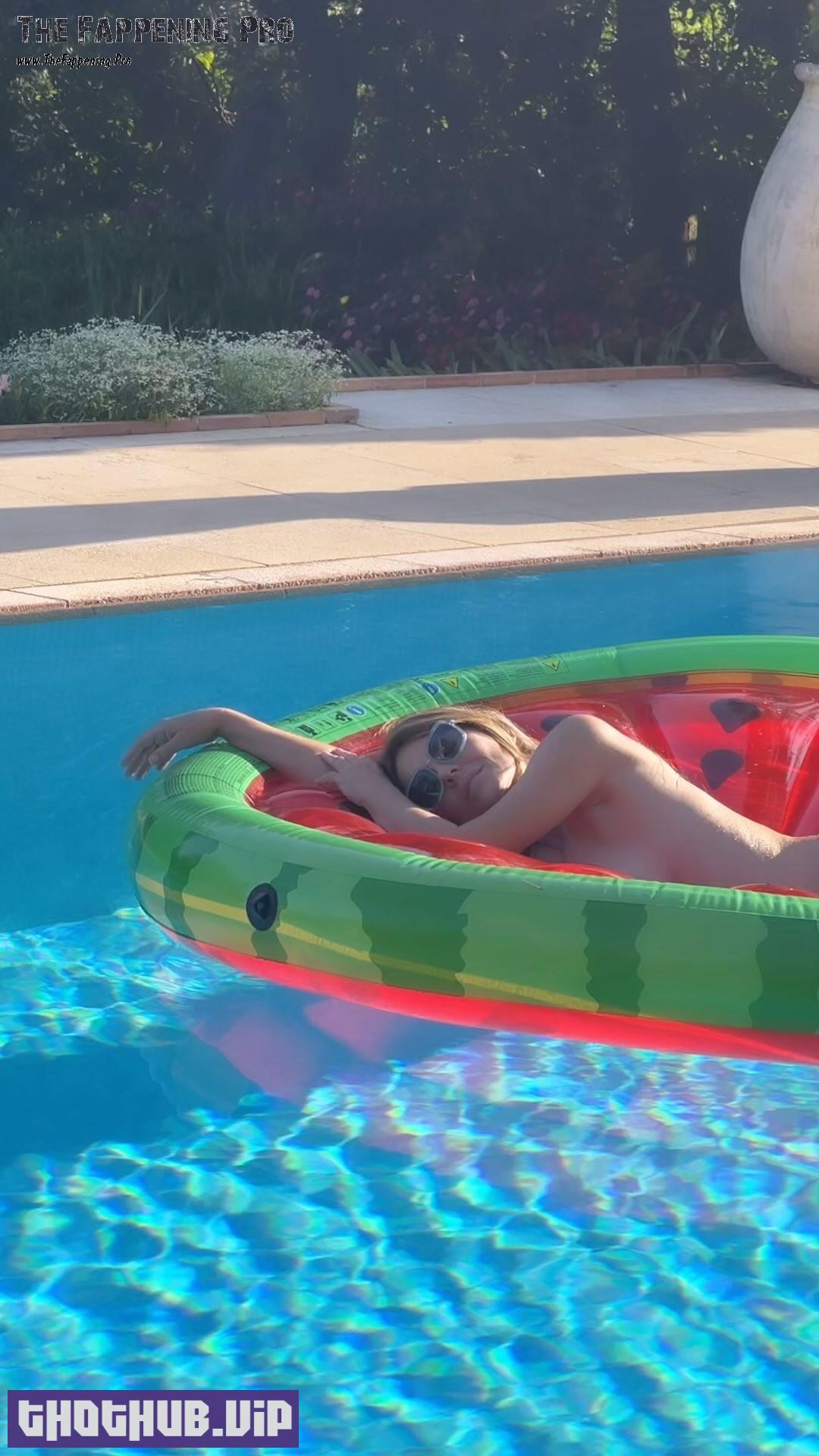 Elizabeth Hurley Nude In The Pool