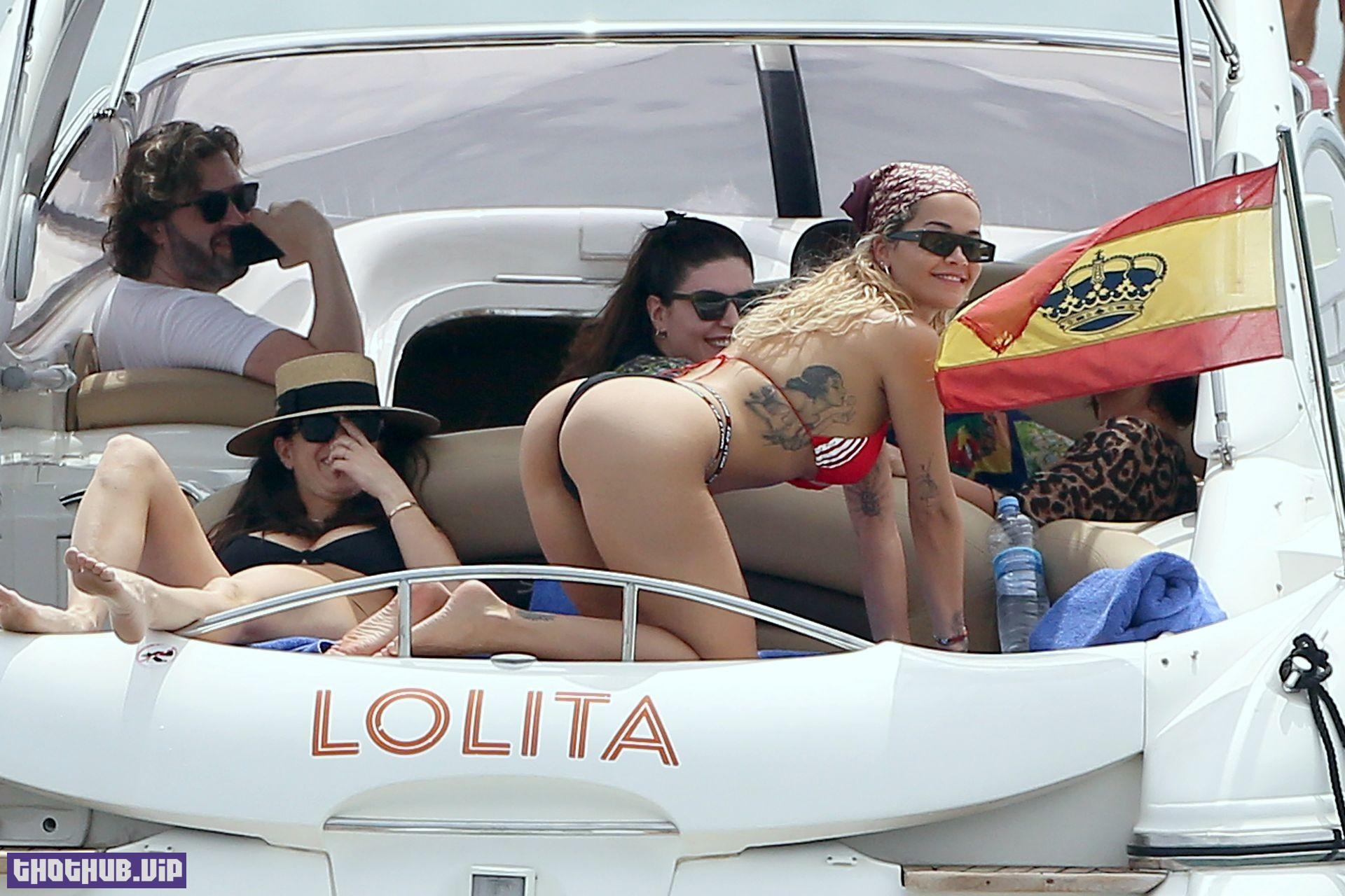 Rita Ora Posing in Ibiza