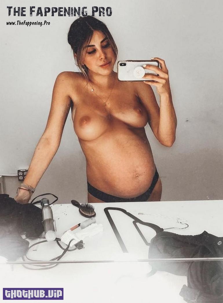 Daniella Monet Pregnant Nude Selfie