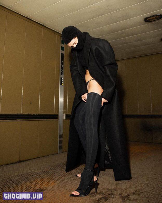 arab woman in stockings under a burqa