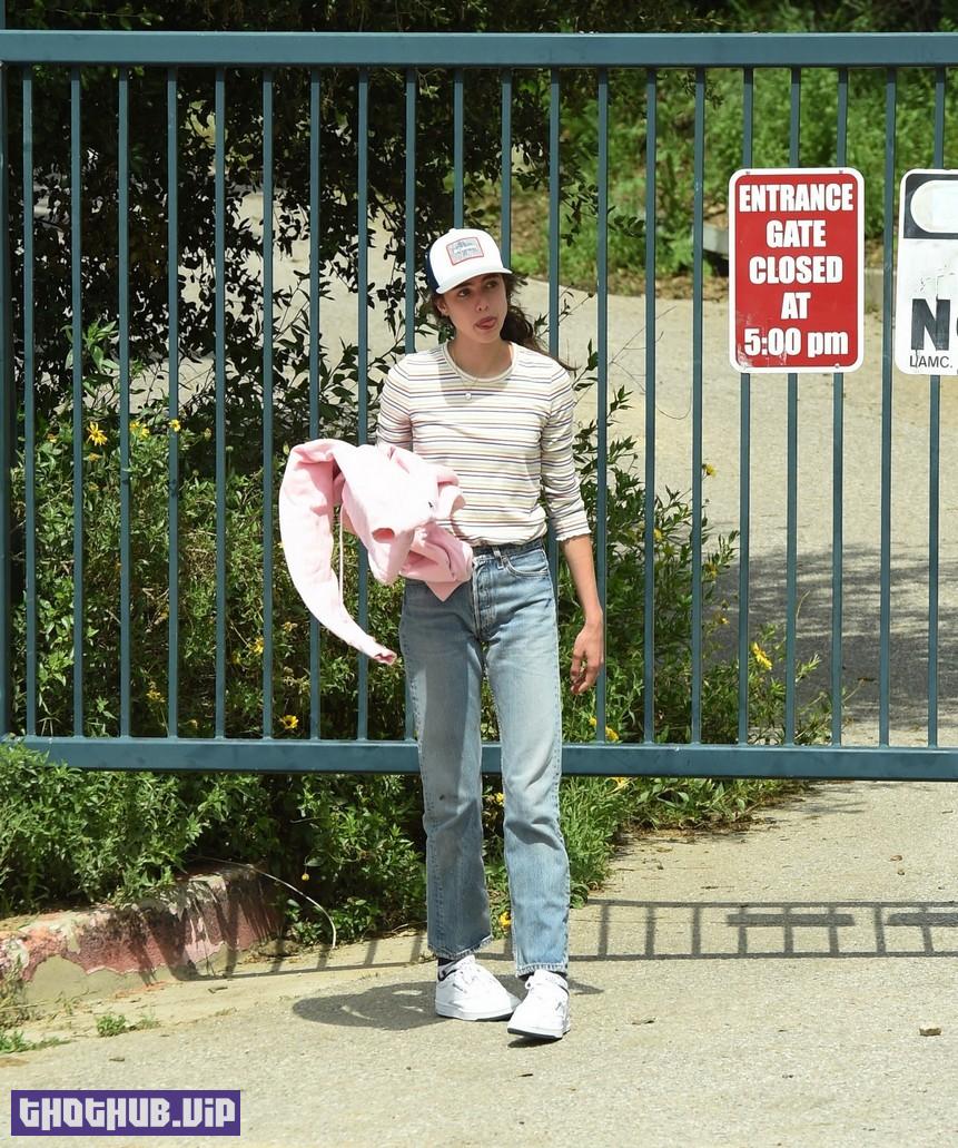 1707035150 164 Sisters Qualley And Andie MacDowell Walking In Closed Park 40