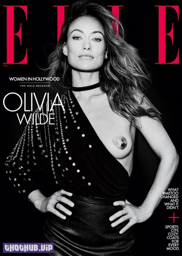 Olivia Wilde Topless For ELLE USA